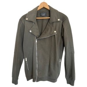 Zara Green Biker Style Jacket